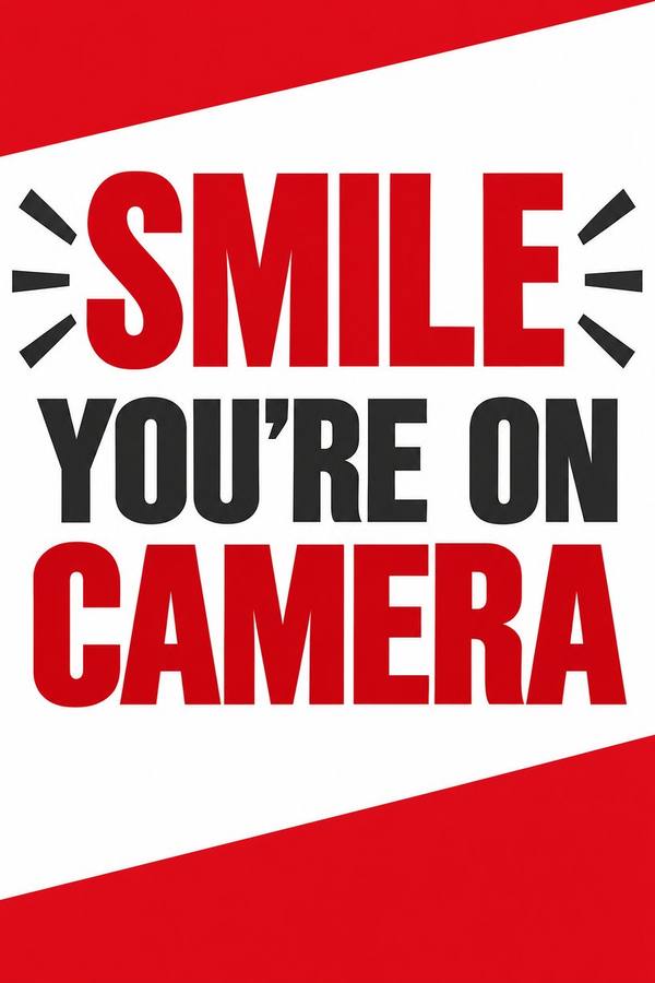 Smile You're On Camera sign, type