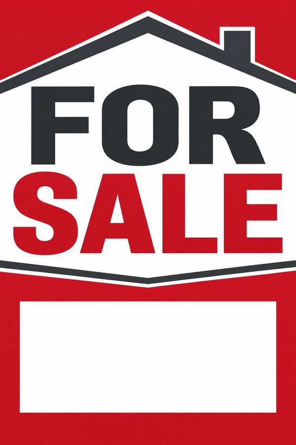 For Sale sign, type