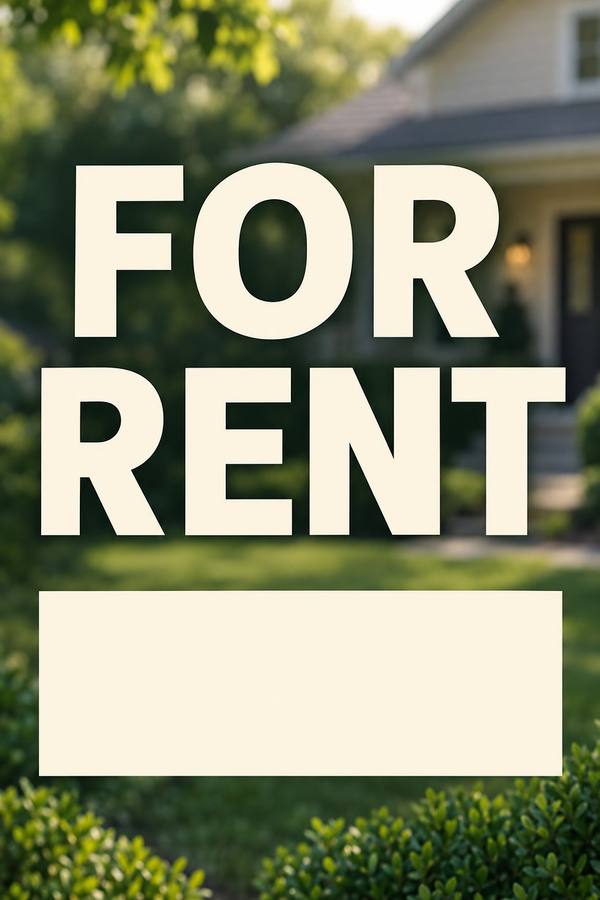 For Rent sign, photo