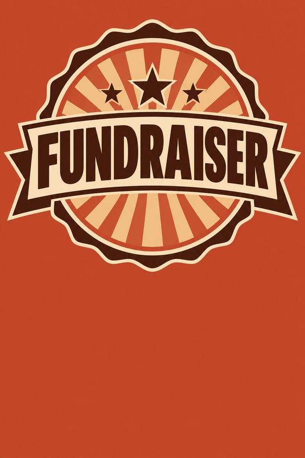 Fundraiser and Car Wash sign, badge
