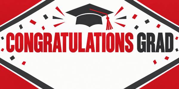 Congratulations Grad banner, type