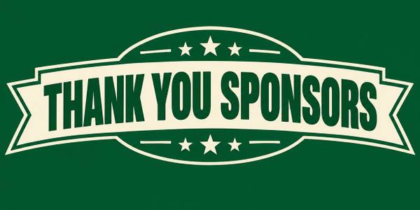 Thank You Sponsors banner, badge