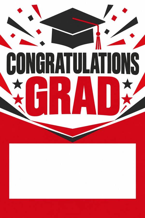 Congratulations Grad sign, type