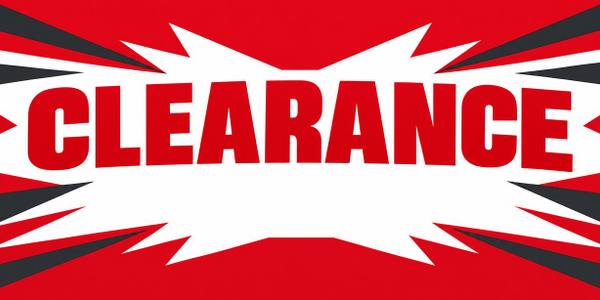 Sale and Clearance banner, type