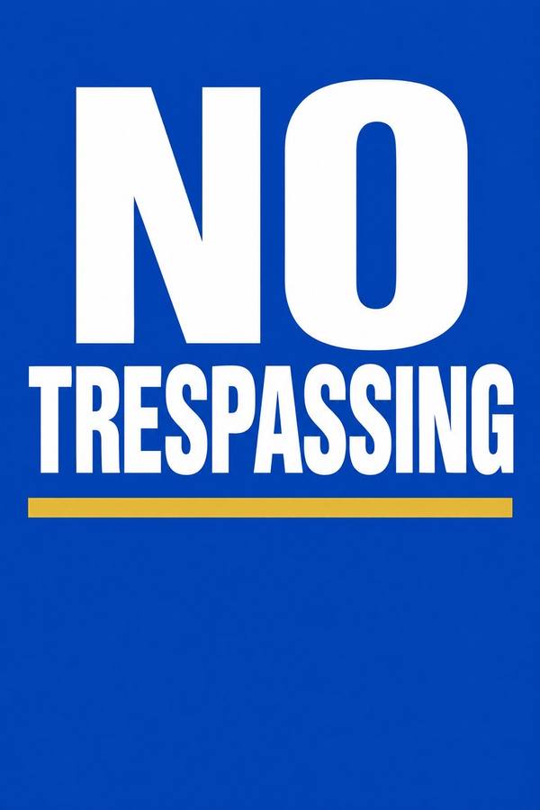 No Trespassing and Private Property sign, clean