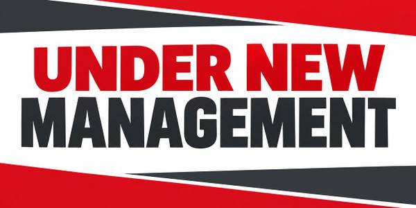 Under New Management banner, type