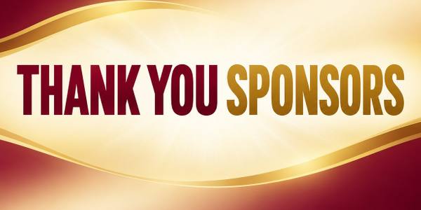 Thank You Sponsors banner, gradient
