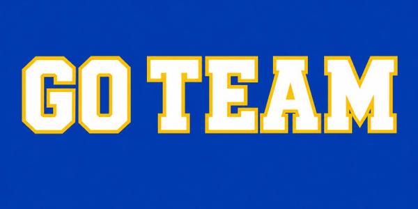 Go Team banner, clean