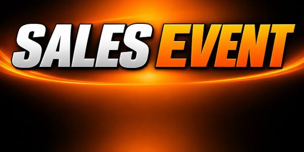 Sales Event and Financing banner for car dealers, gradient