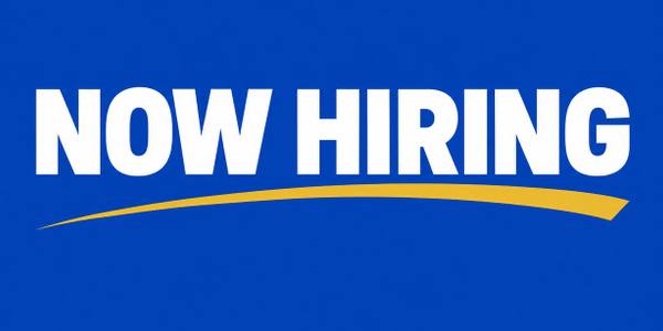Now Hiring banner, clean