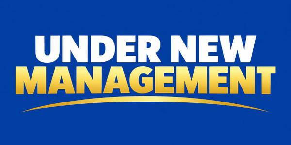 Under New Management banner, clean