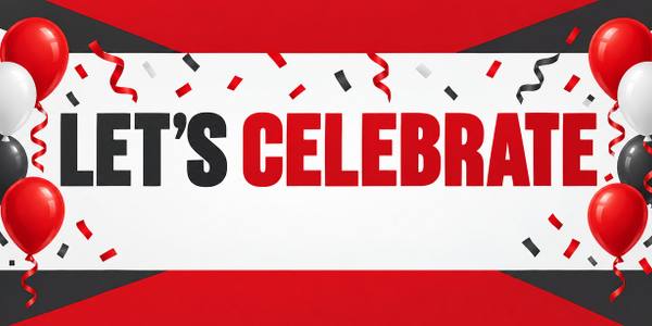 Party Backdrop banner, type