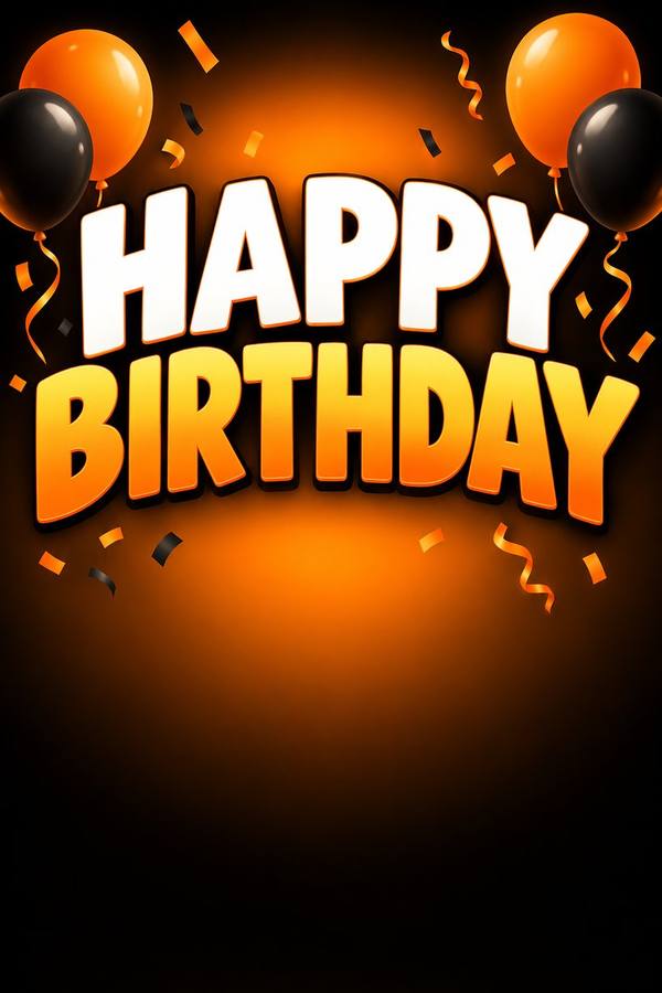 Happy Birthday sign, gradient
