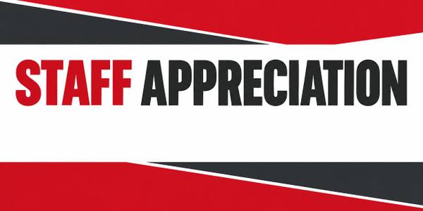 Thank You Teachers and Staff Appreciation banner, type