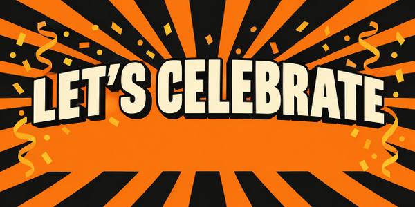 Party Backdrop banner, retro