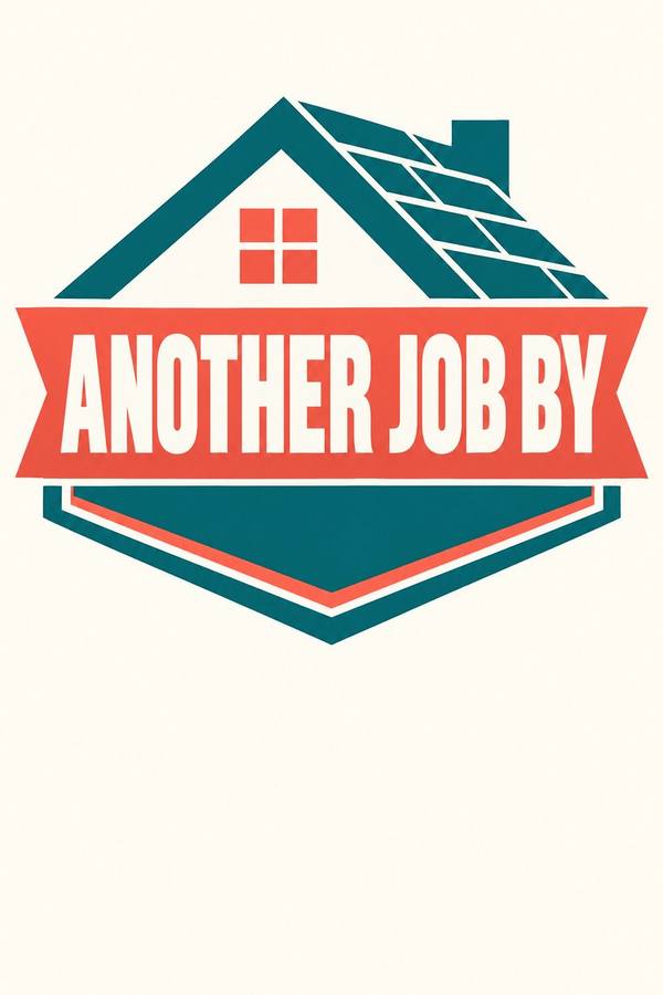 Another Job By contractor sign, badge