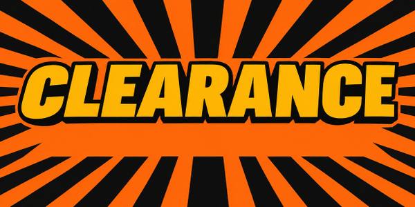 Sale and Clearance banner, retro