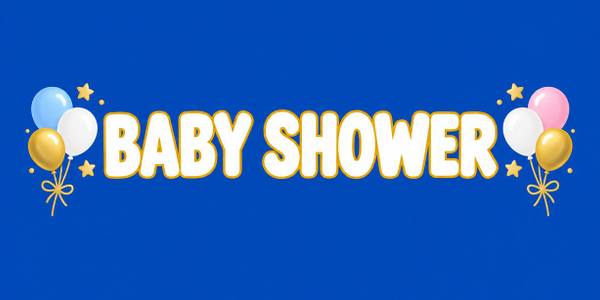 Baby Shower and Gender Reveal banner, clean