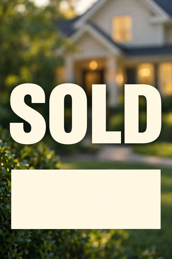 Sold sign, photo