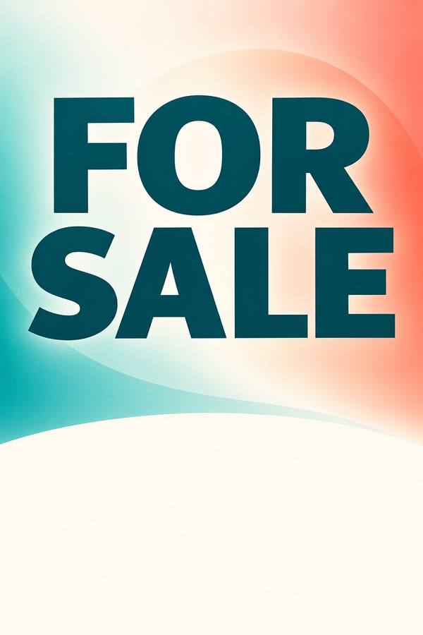 For Sale sign, gradient