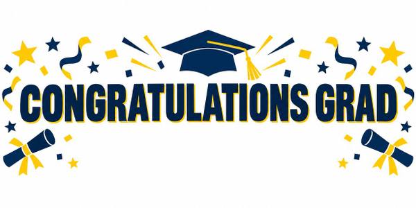 Congratulations Grad banner, illustrated