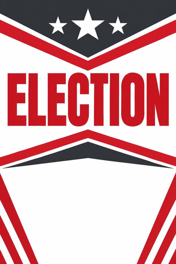 Vote and Election sign, type