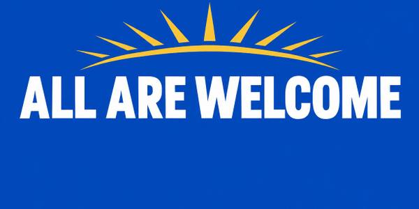 Church Welcome and Vacation Bible School banner, clean