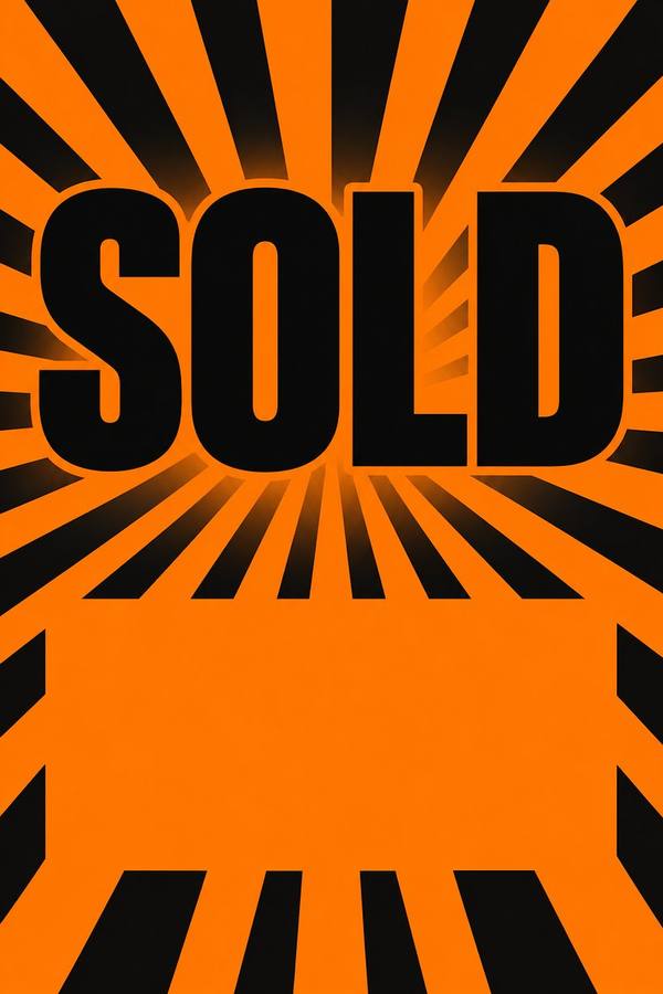 Sold sign, retro