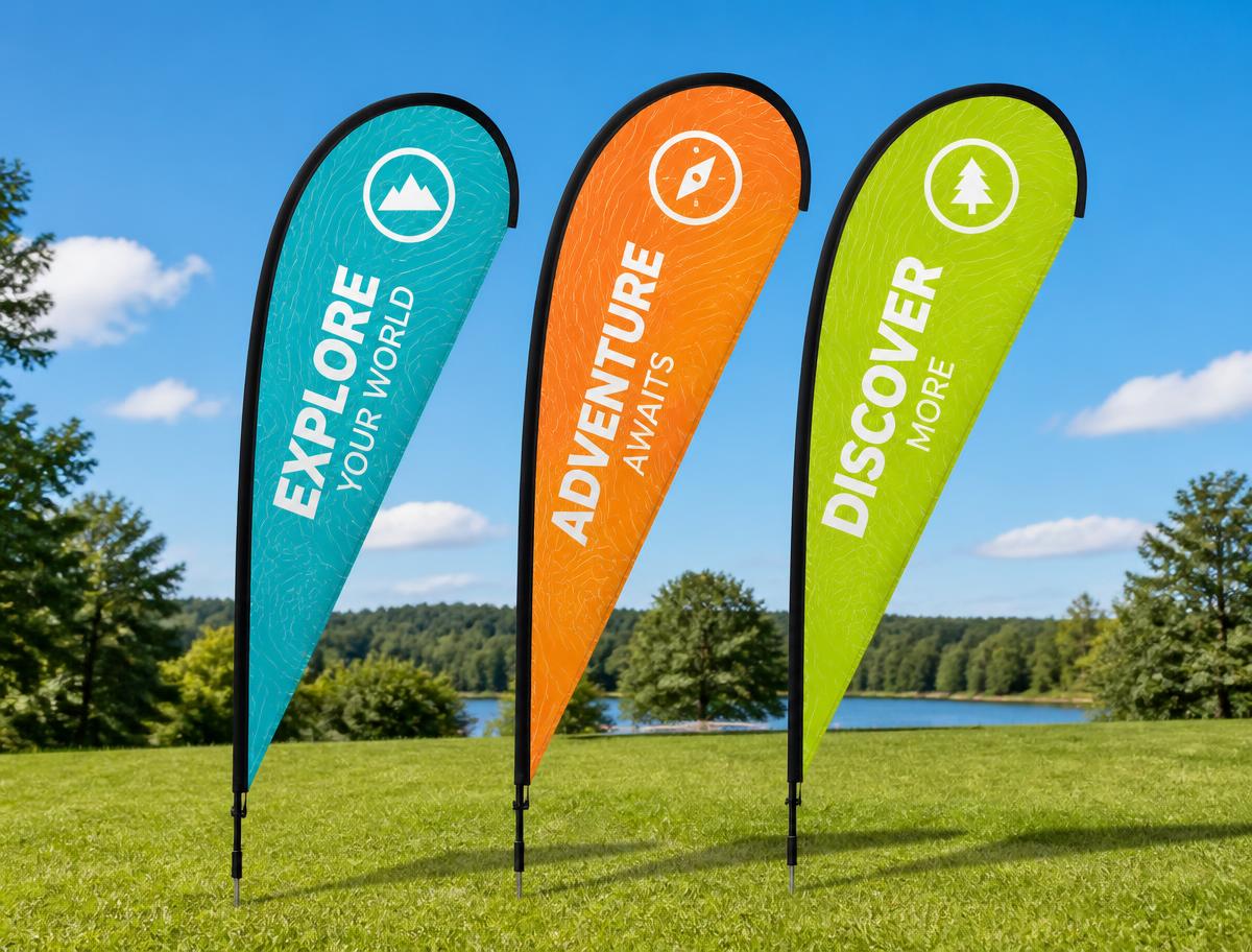 Feather & Teardrop Flags