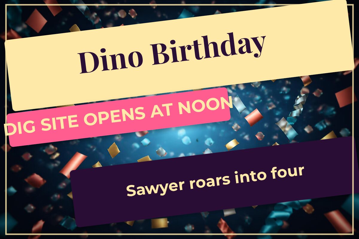 Dinosaur Stomp Birthday yard sign template