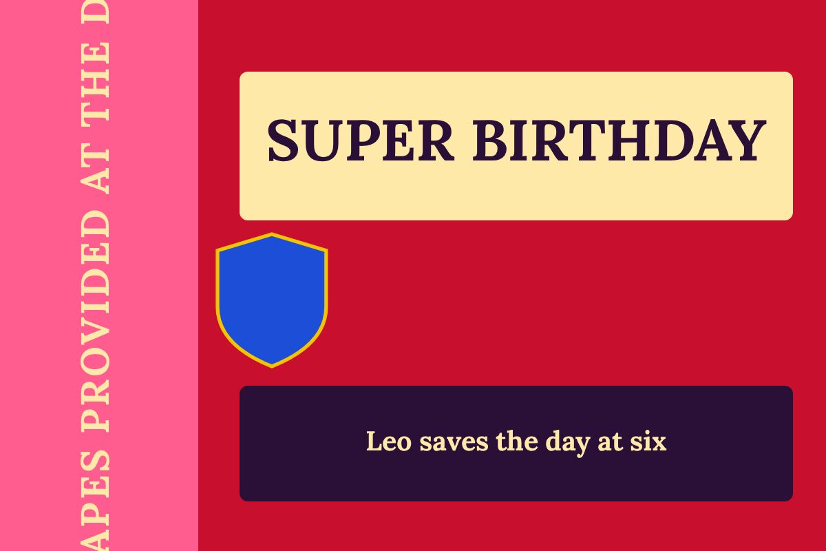 Superhero Style Birthday yard sign template