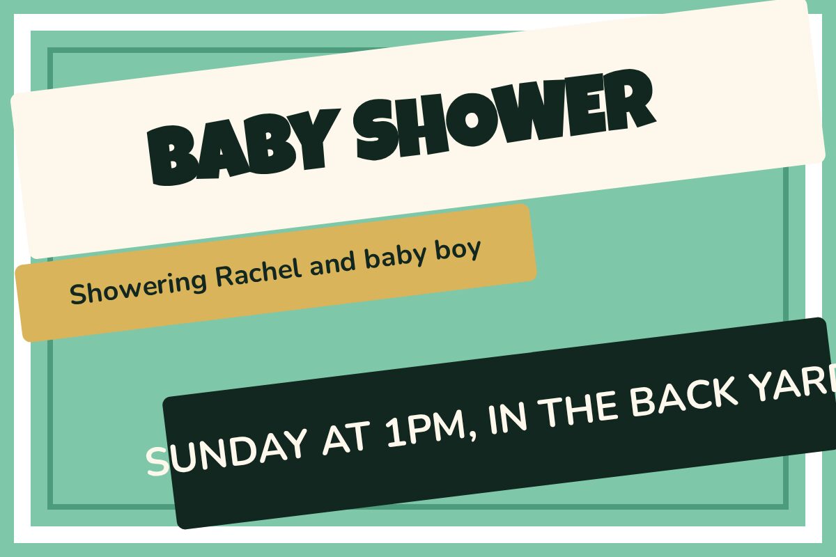 Baby Shower Celebration yard sign template