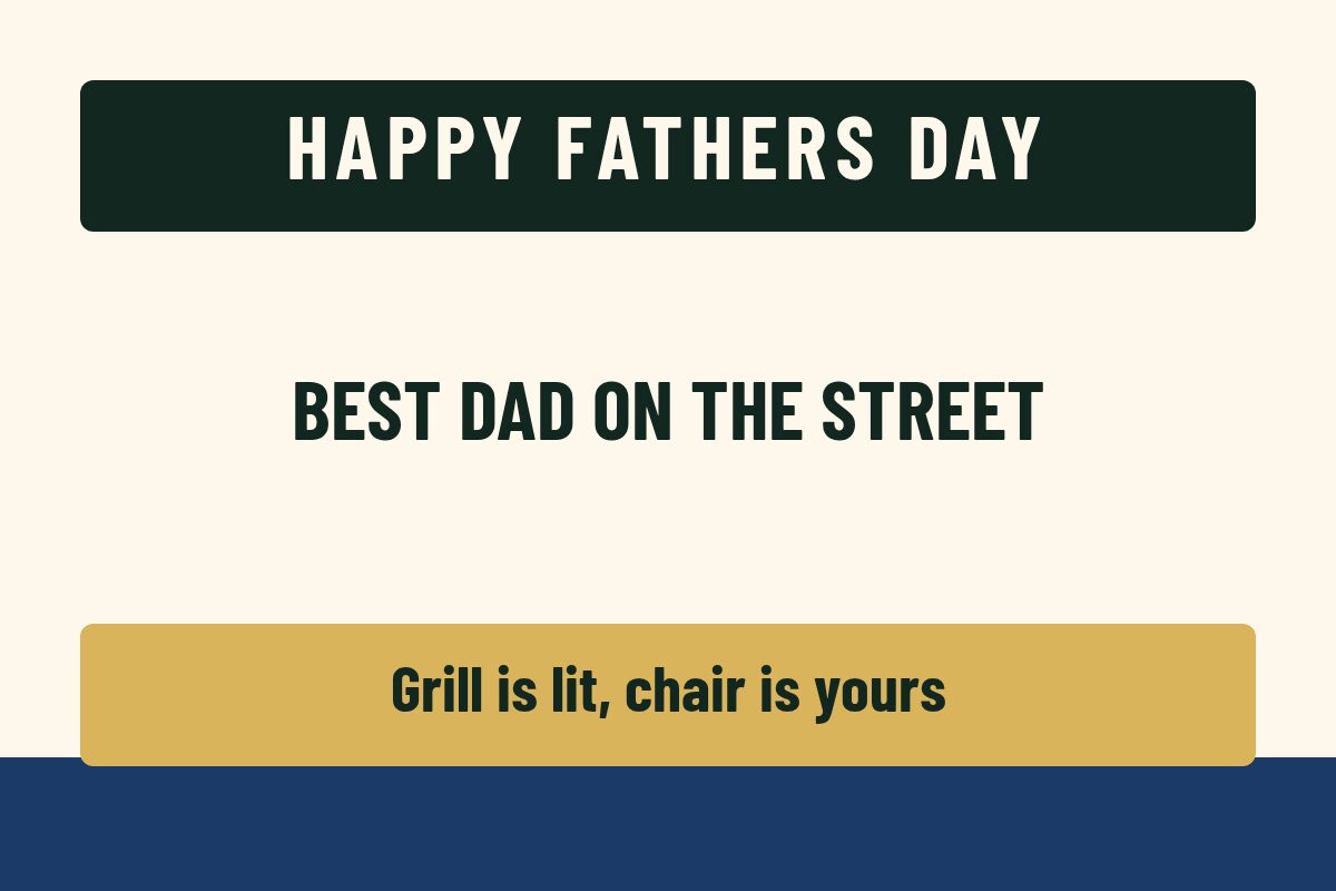 Fathers Day Celebrations yard sign template