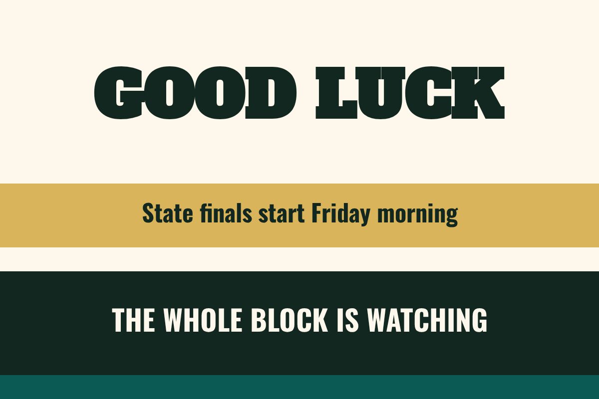 Good Luck Celebrations yard sign template