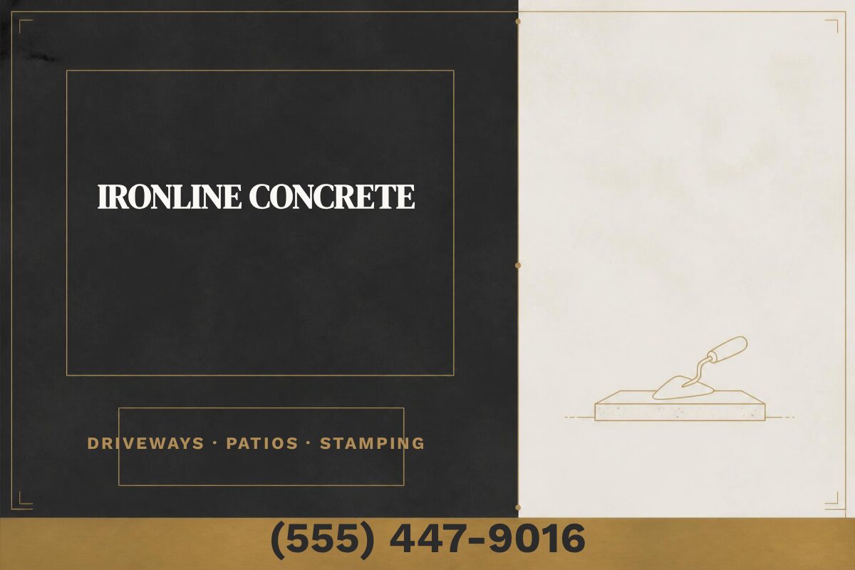 Concrete: Slab Texture Contractor yard sign template