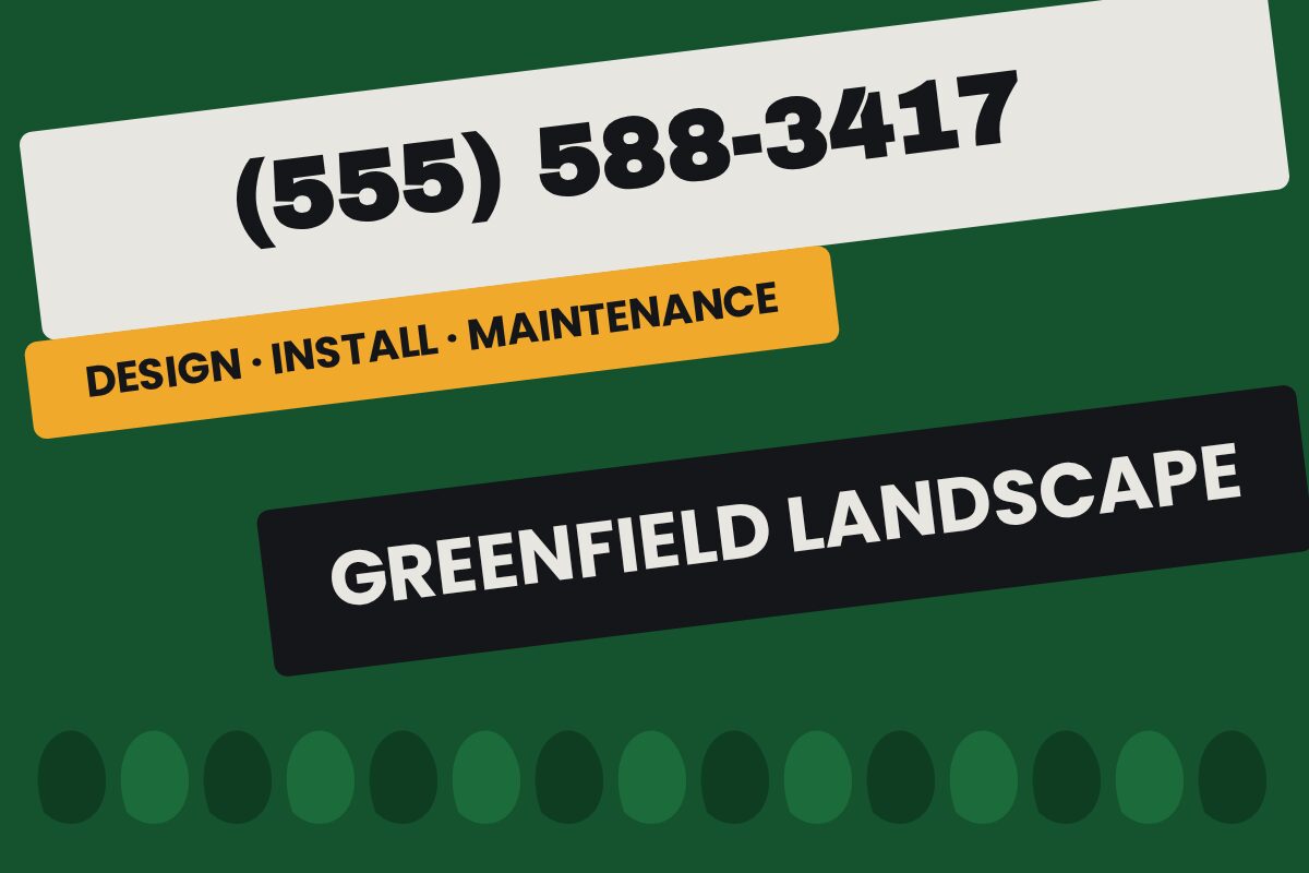 Landscaper: Leaf Border Contractors & Trades yard sign template