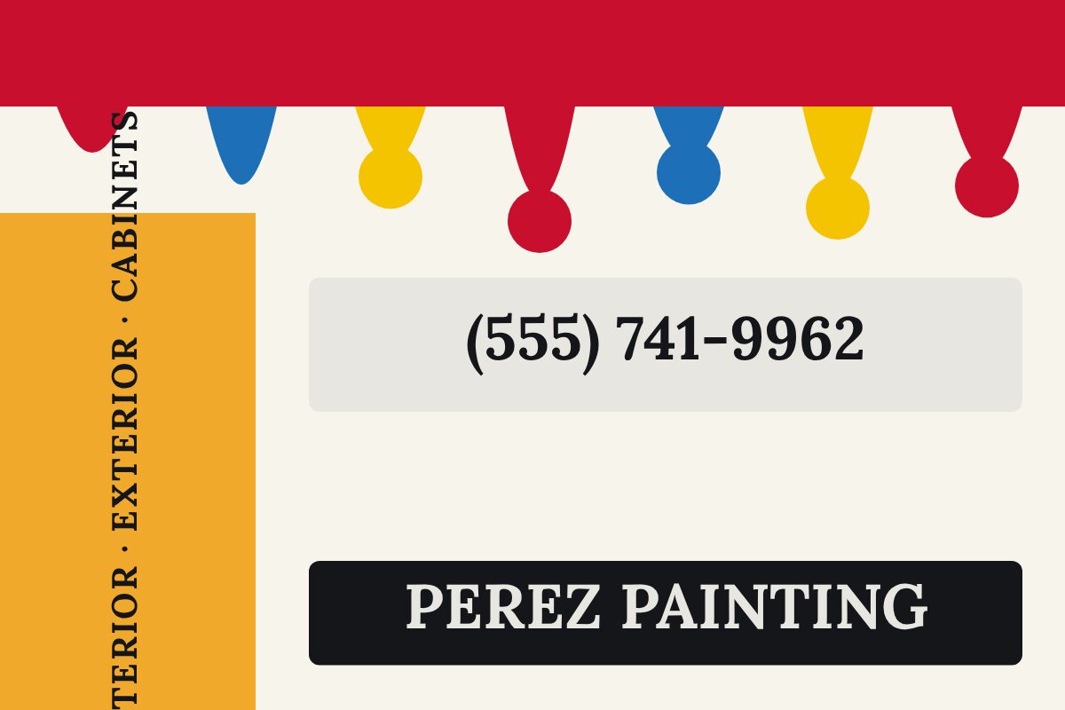 Painter: Color Drips Contractors & Trades yard sign template