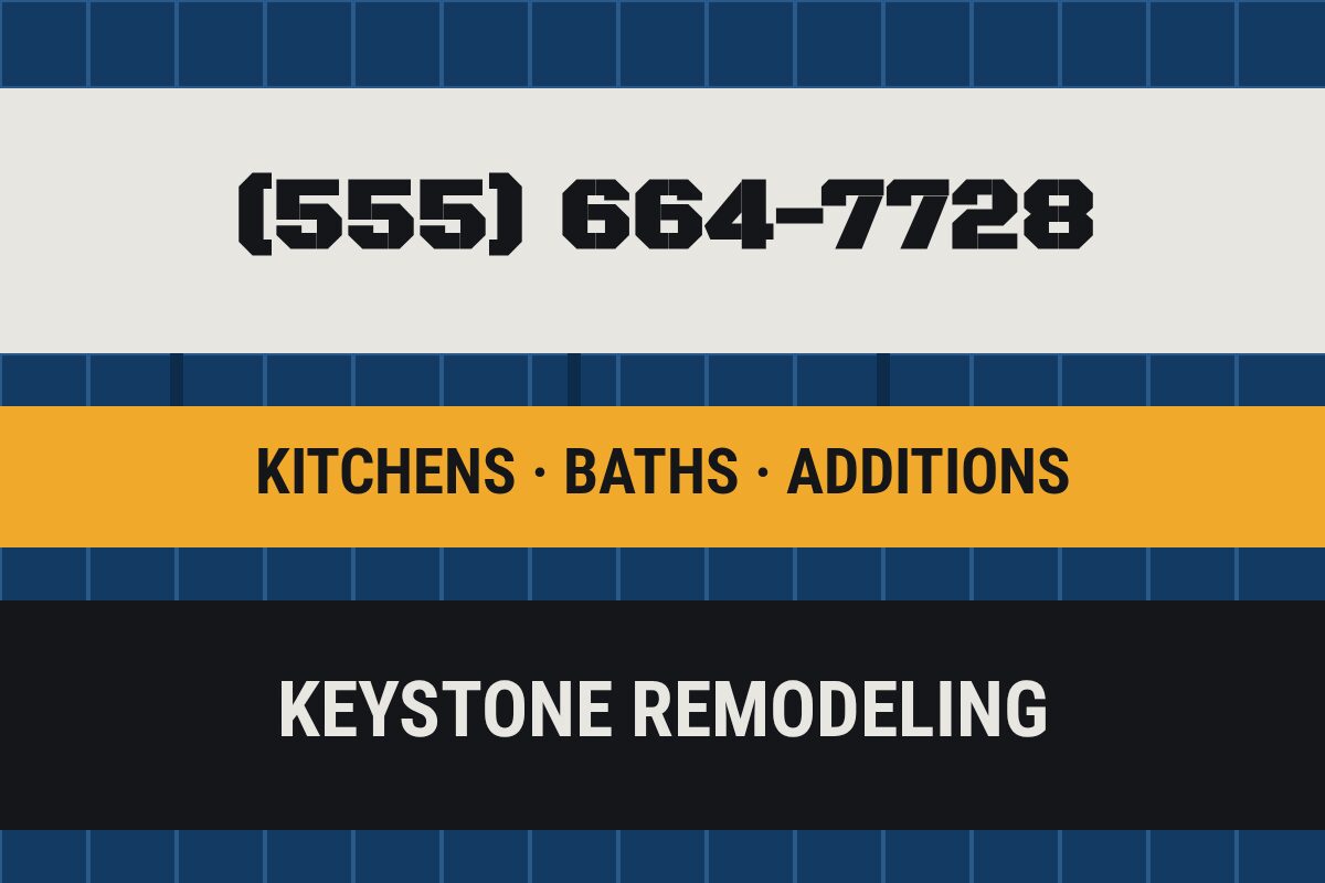 Remodeling: Blueprint Contractors & Trades yard sign template