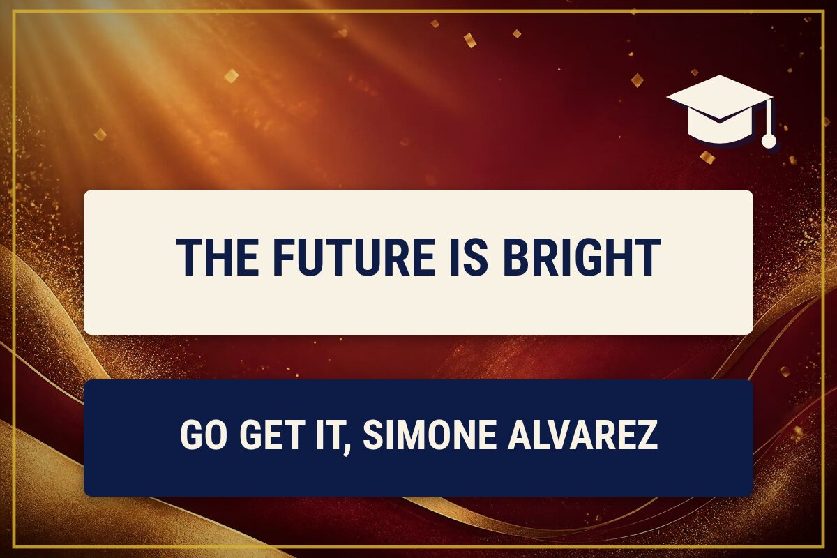The Future Is Bright Graduation yard sign template
