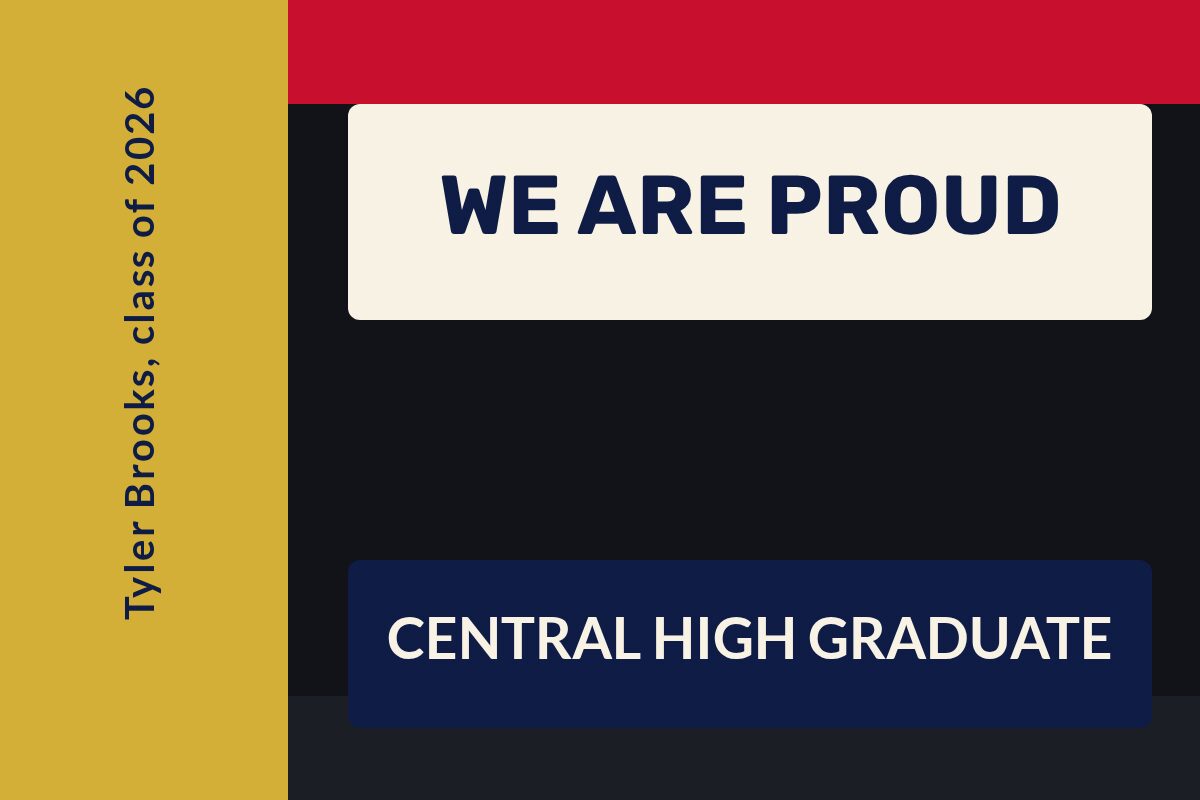 Red And Black Colors Graduation yard sign template
