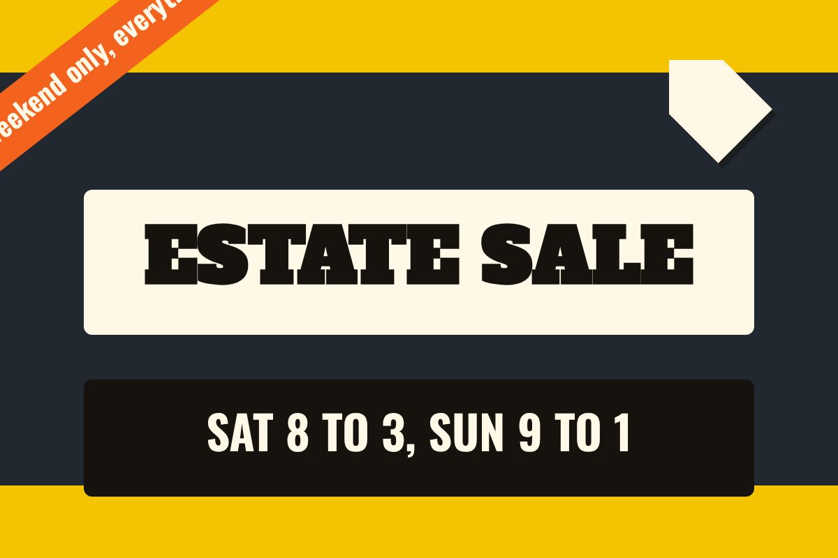 Estate Sale This Weekend Garage & Estate Sales yard sign template