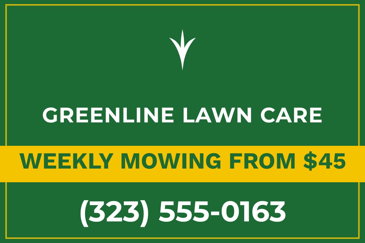 Greenline Lawn Care Blade Mark Landscaping yard sign template
