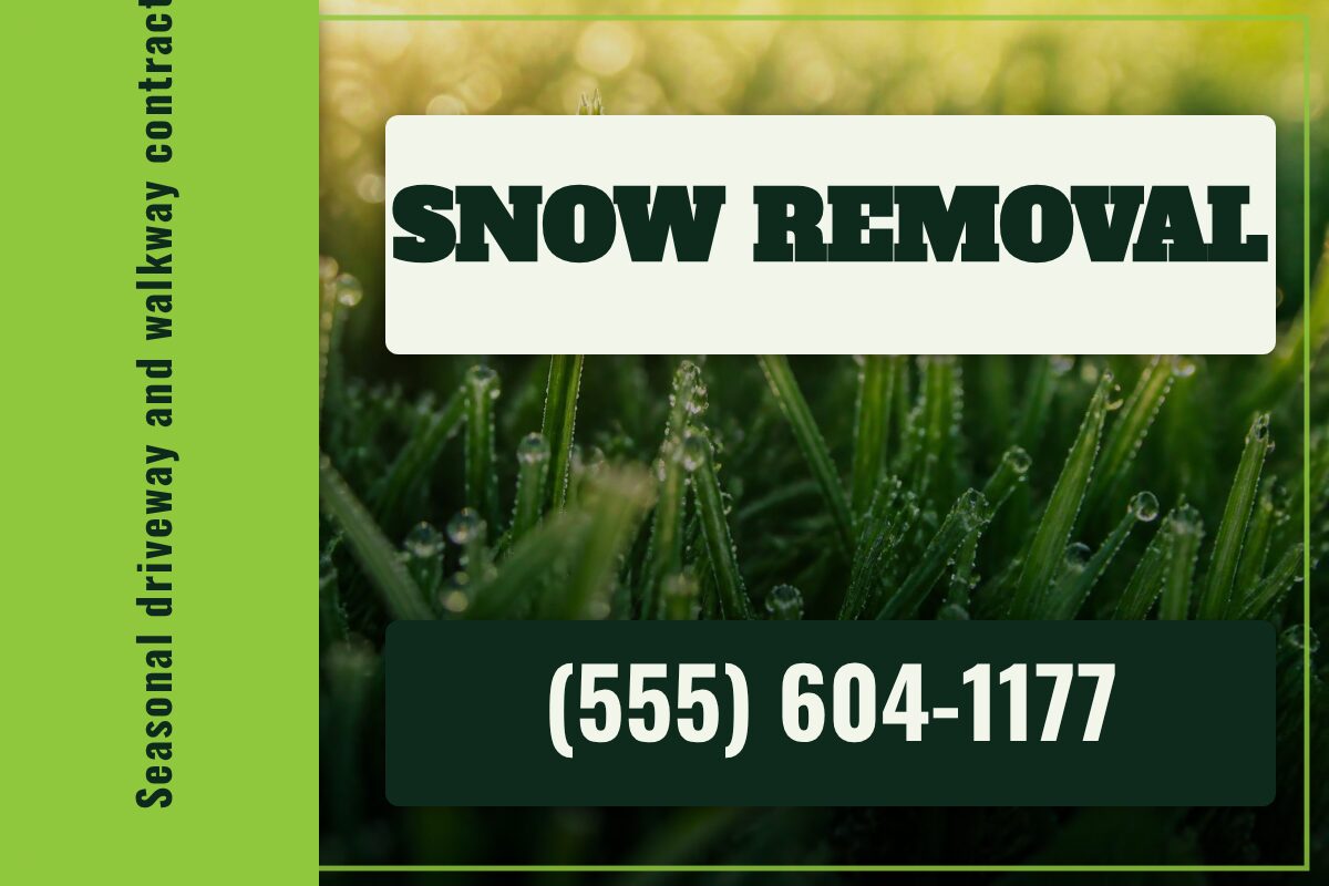 Snow Removal Lawn & Landscaping yard sign template