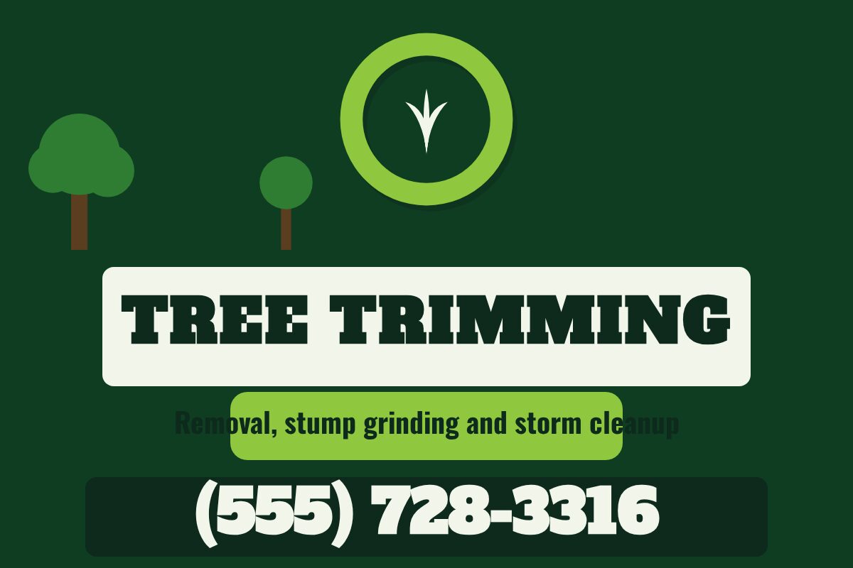 Tree Service Lawn & Landscaping yard sign template