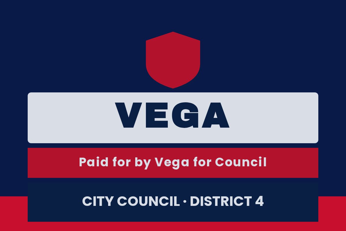 Modern Navy and Red Block Political yard sign template