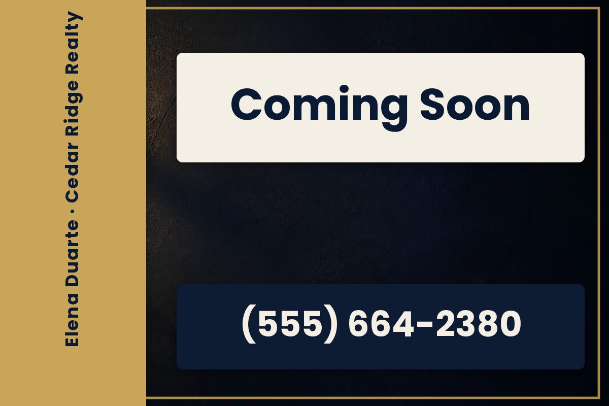 Coming Soon: Forest Elegant Real Estate yard sign template
