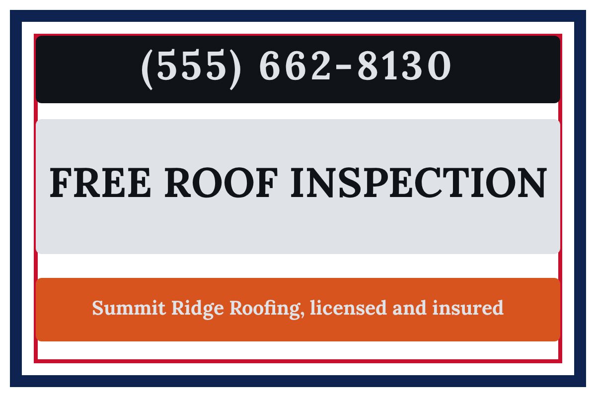 Free Roof Inspection Roofing yard sign template