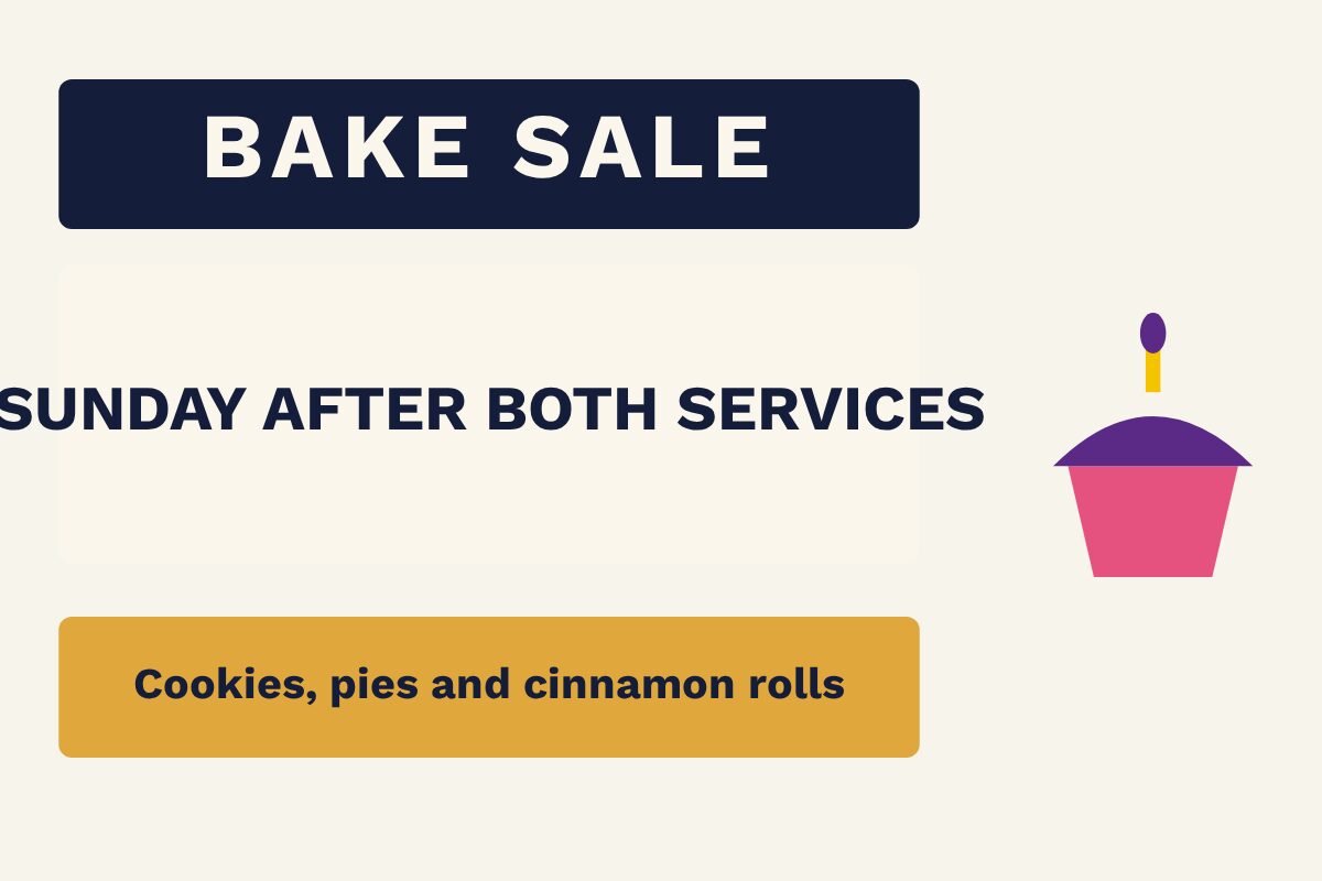 Bake Sale Cupcake Schools & Churches yard sign template
