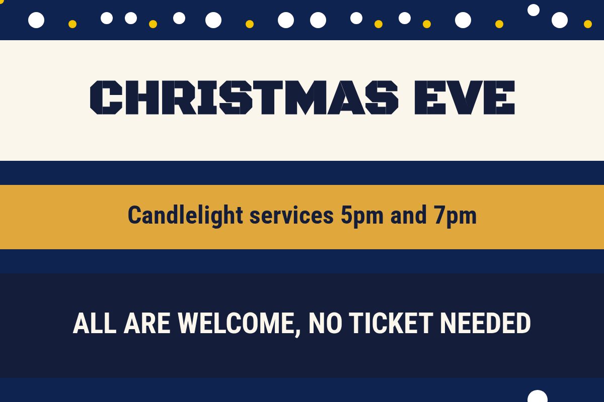 Christmas Eve Candlelight Schools & Churches yard sign template