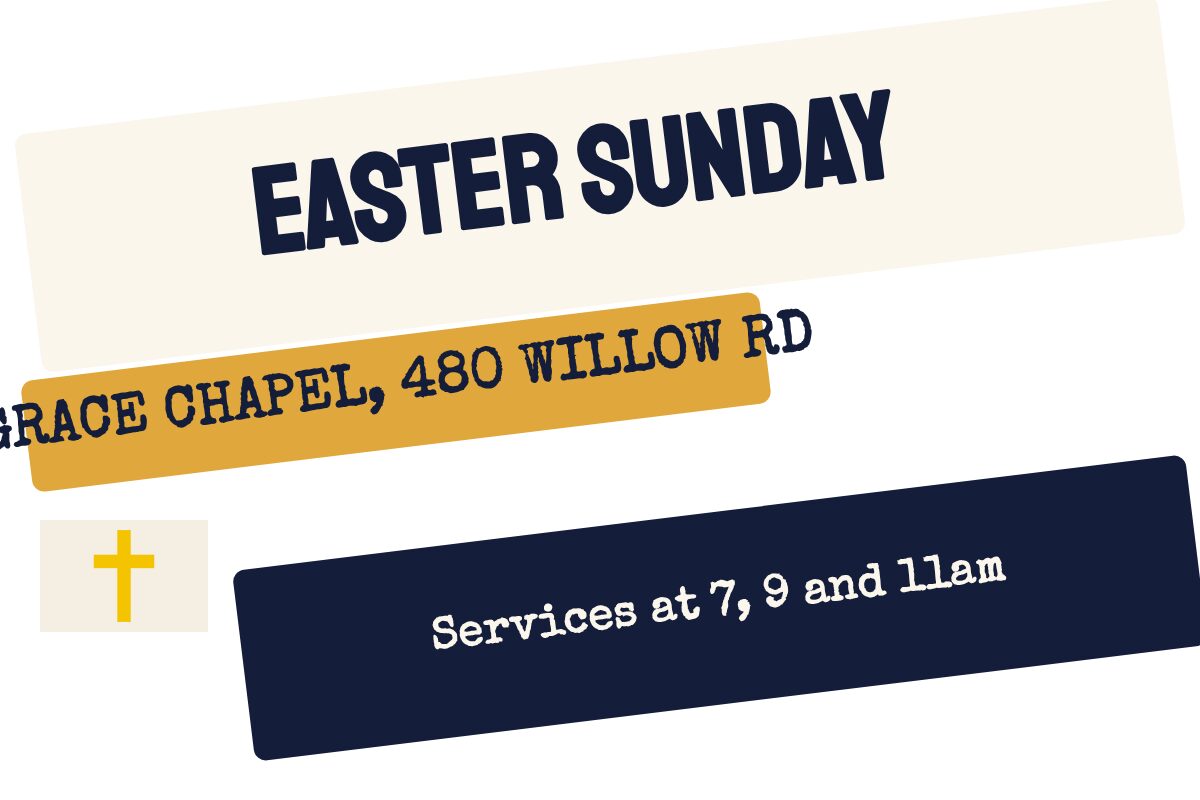 Easter Service Times Schools & Churches yard sign template